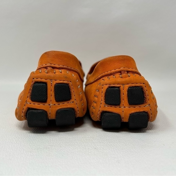 Mercanti Fiorentini Orange Career Driving Penny Loafers 3176 Women's Size 7B - Picture 8 of 14